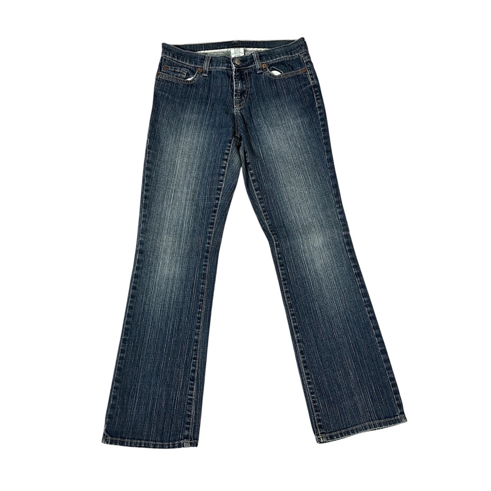 VTG  Low Rise Jordache Flare Jeans Dark Wash 4‎ Short Y2K